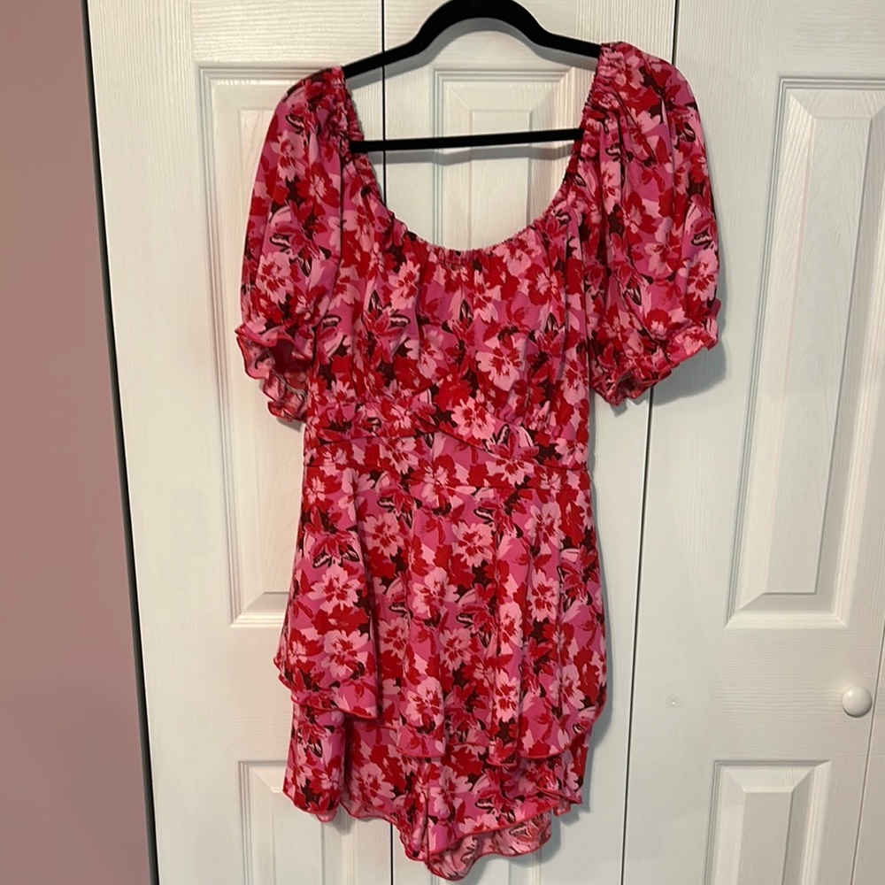Floral Pink Romper